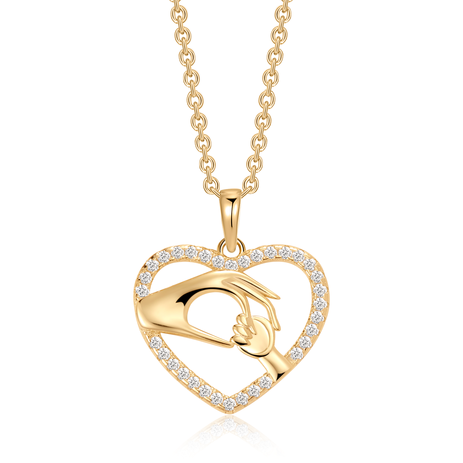 Sølvforgyldt halskæde F16262504