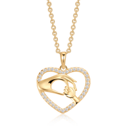 Sølvforgyldt halskæde F16262504