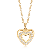 Sølvforgyldt halskæde F16262505