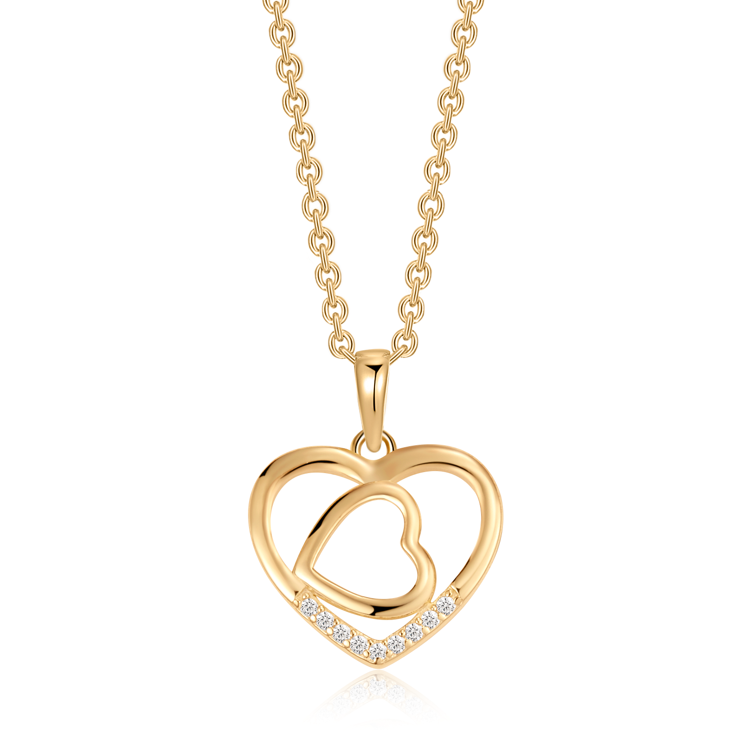 Sølvforgyldt halskæde F16262511