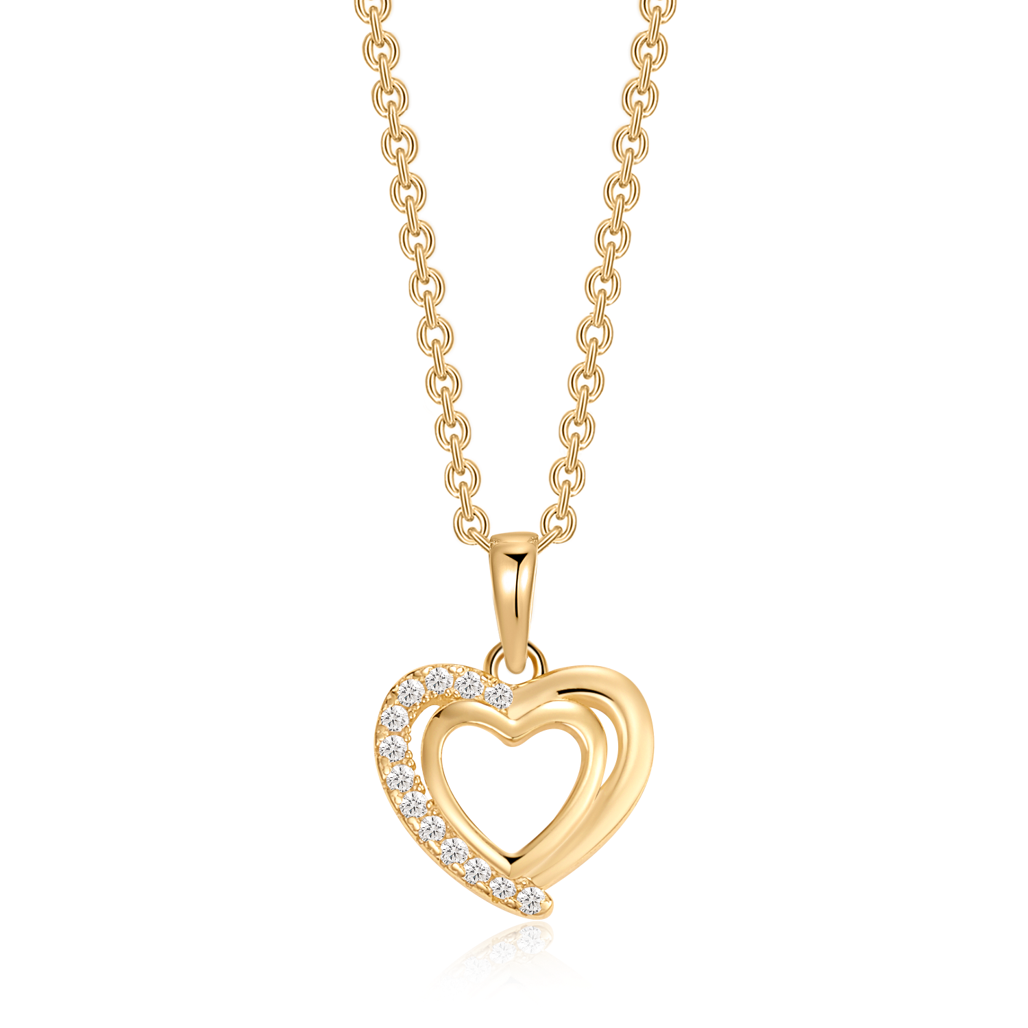 Sølvforgyldt halskæde F16262514