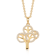 Sølvforgyldt halskæde F16262517