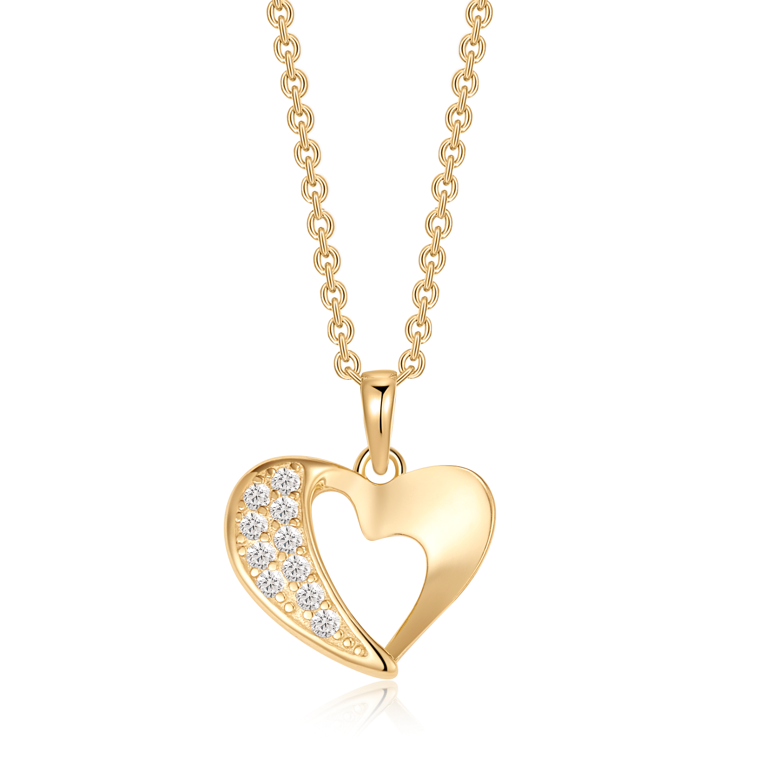 Sølvforgyldt halskæde F16262518