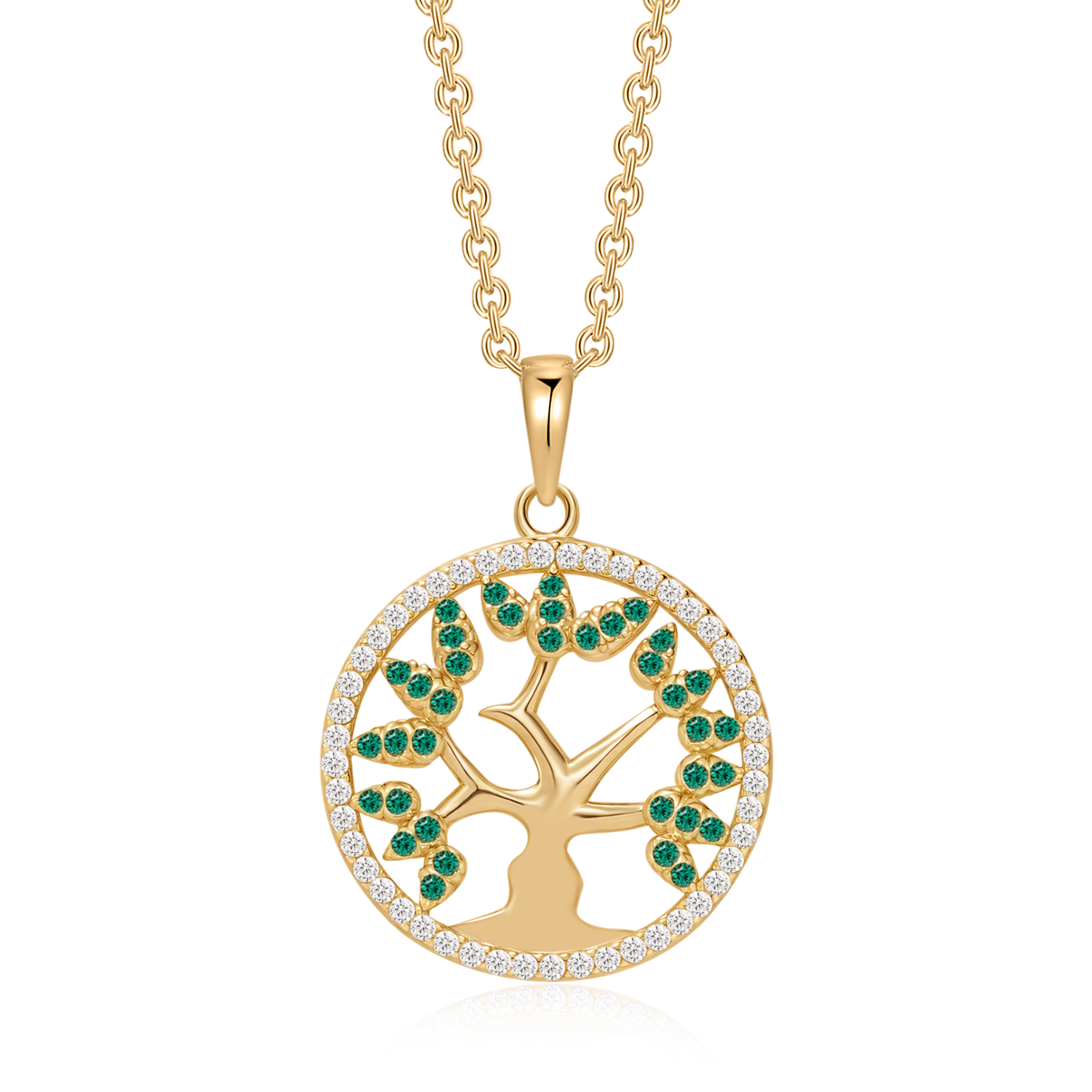 Sølvforgyldt halskæde F16262519