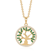 Sølvforgyldt halskæde F16262519