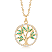 Sølvforgyldt halskæde F16262520