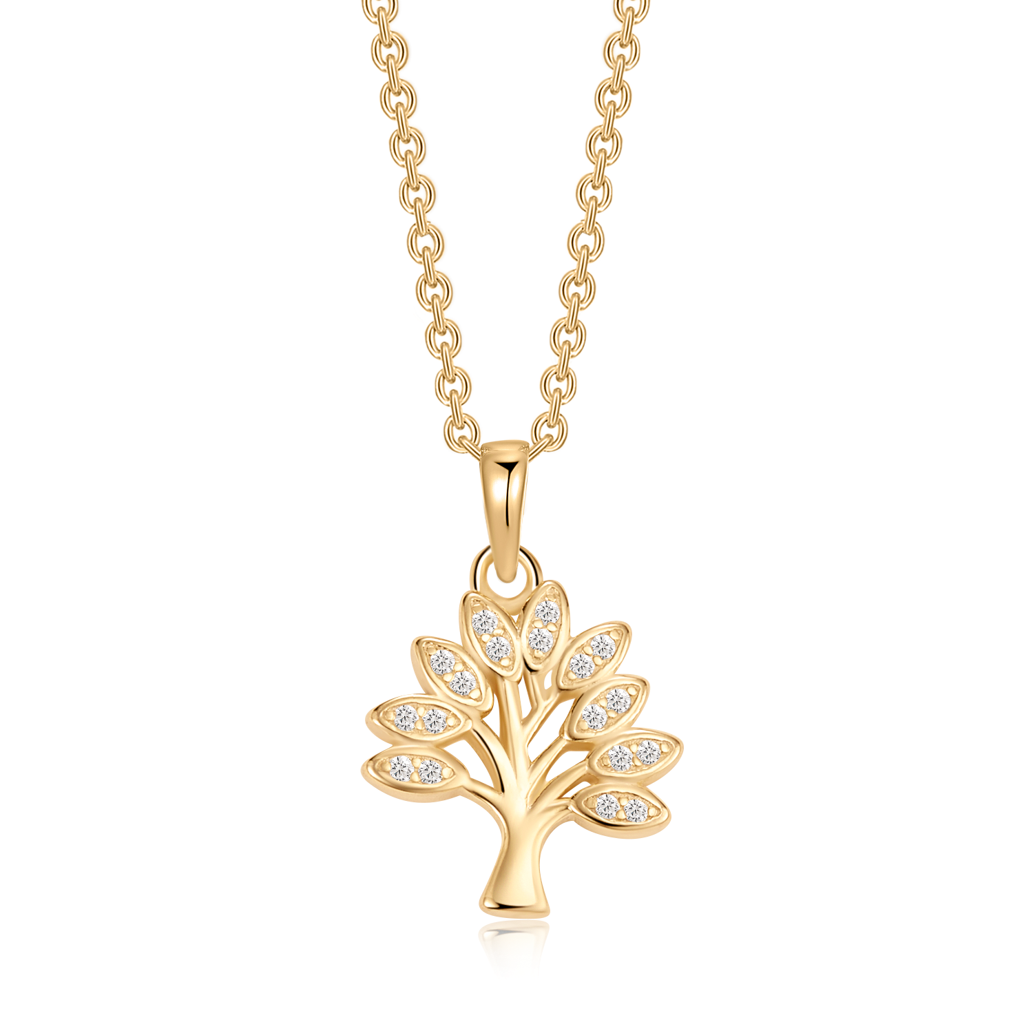 Sølvforgyldt halskæde F16262522