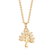 Sølvforgyldt halskæde F16262522