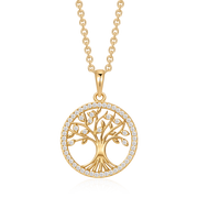 Sølvforgyldt halskæde F16262525