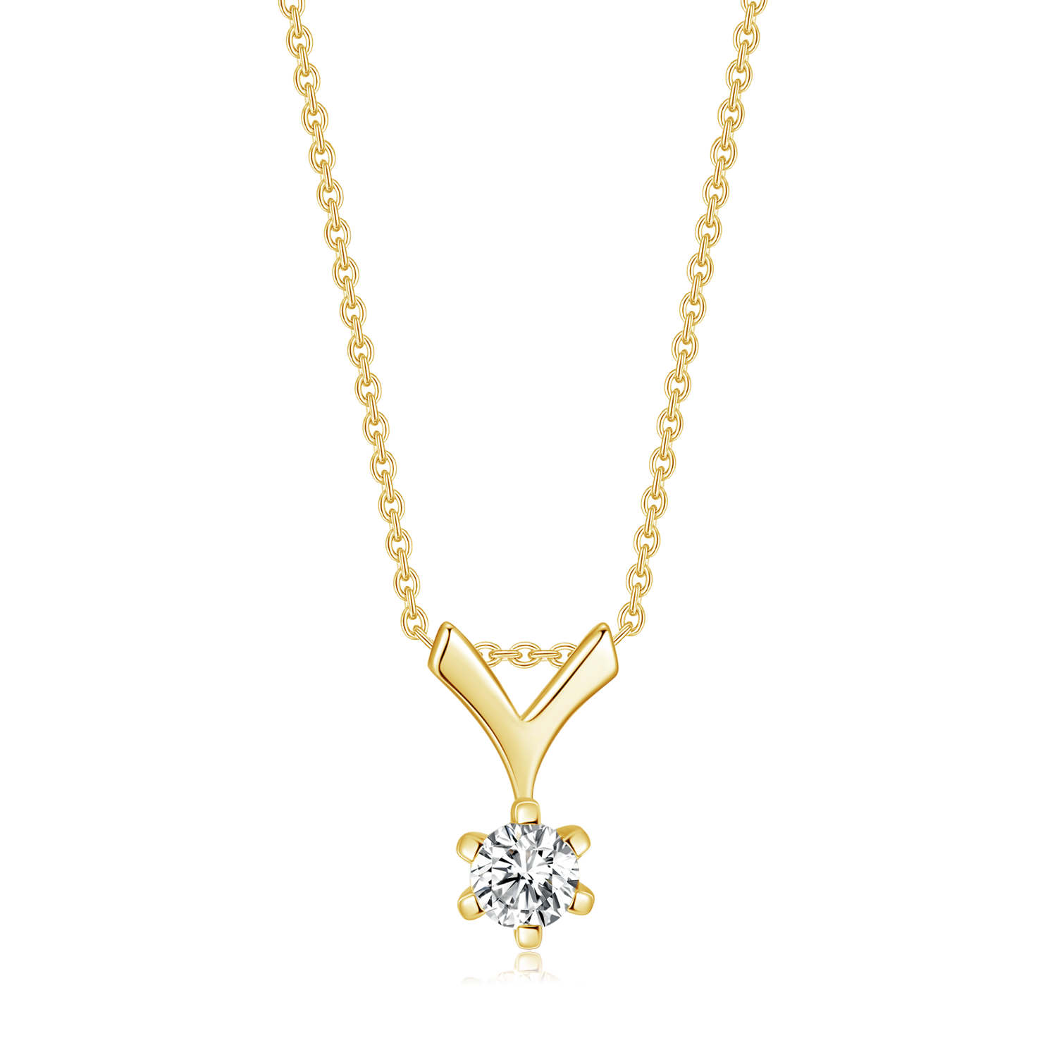 Sølvforgyldt halskæde F16348120