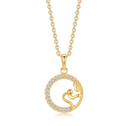 Sølvforgyldt halskæde F16348981