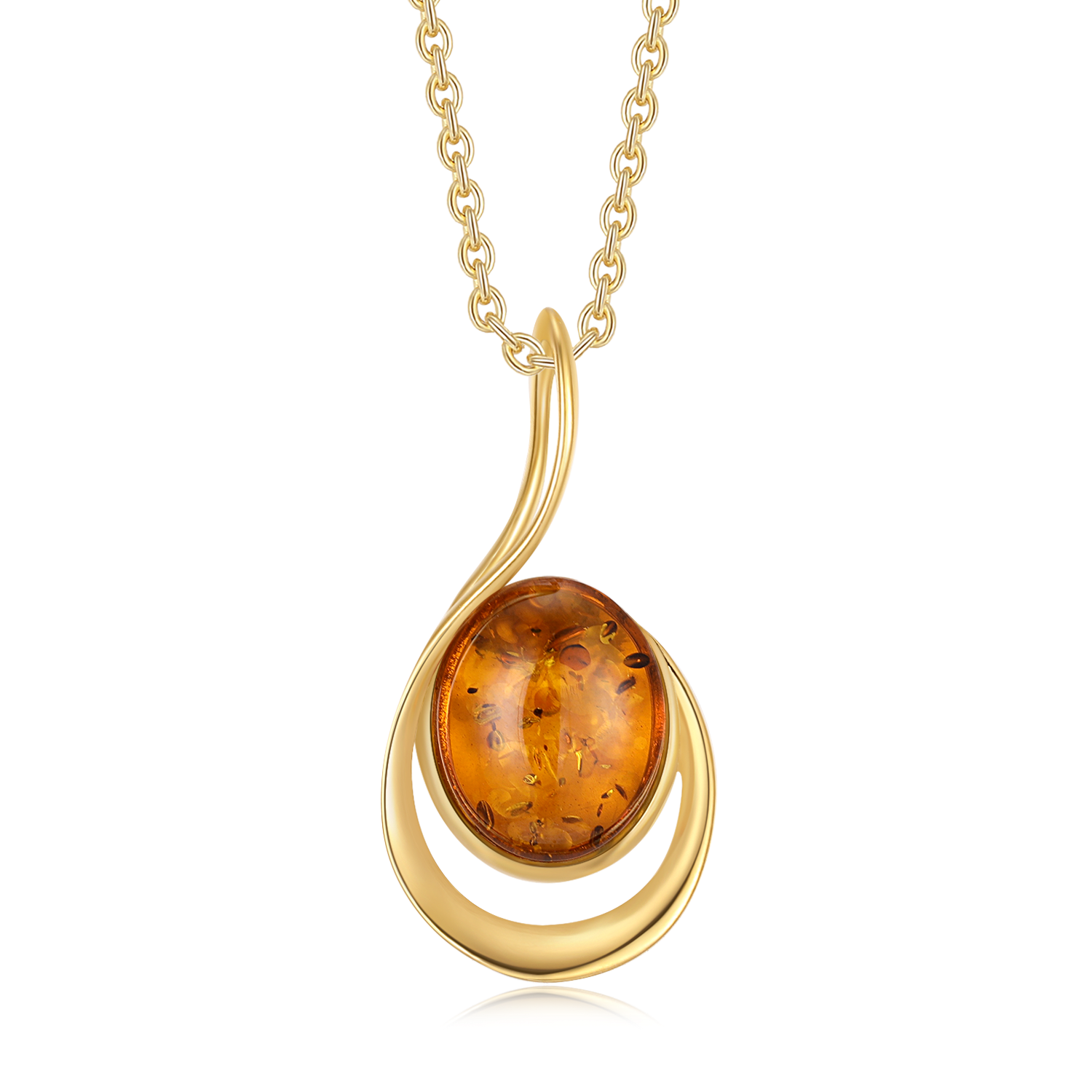 Sølvforgyldt halskæde F26165154