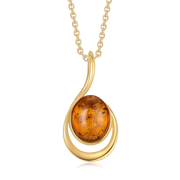 Sølvforgyldt halskæde F26165154