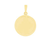 14kt. guldvedhæng plade 18mm
