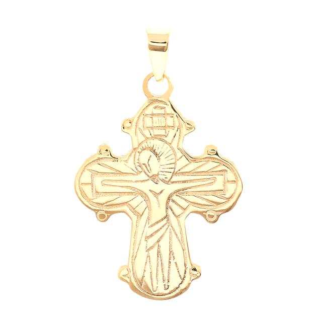 8kt. guld dagmarkors m/apostle 21mm
