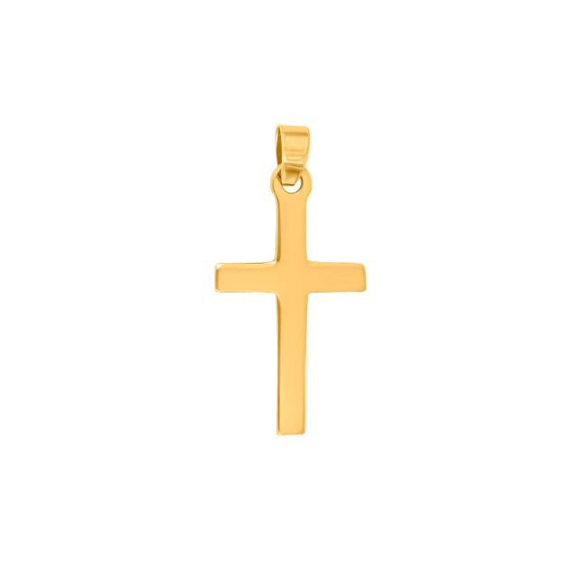8kt. guldkors 23mm
