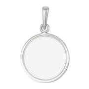 Rhod. sølv kors massiv 24mm