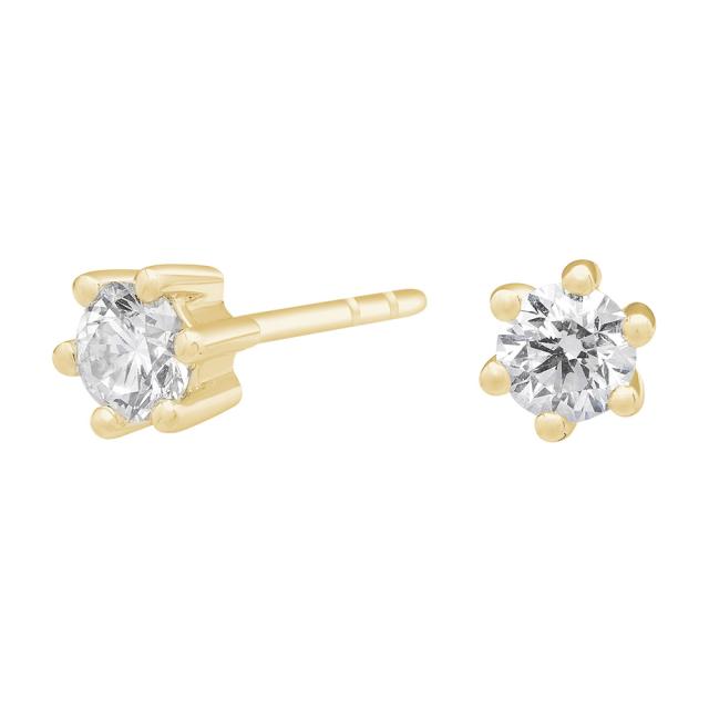 SIERSBØL 14k. Afrodite ørestik m. 0.40ct WSI