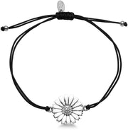 Aagaard nylon Marguerit armbånd sølv - Urma.dk
