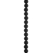 AGAT COLLIER SORT 8MM MATT 45CM