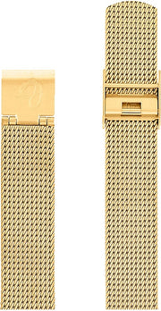 Arne Jacobsen mat guld stål meshlænke 16 mm