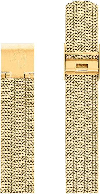 Arne Jacobsen mat guld stål meshlænke 16 mm