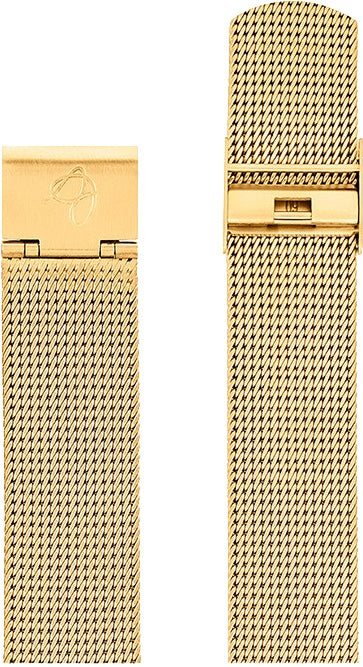 Arne Jacobsen mat guld stål meshlænke 20 mm