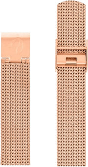 Arne Jacobsen mat rosa guld stål meshlænke 16 mm