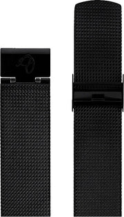 Arne Jacobsen mat sort stål meshlænke 22 mm