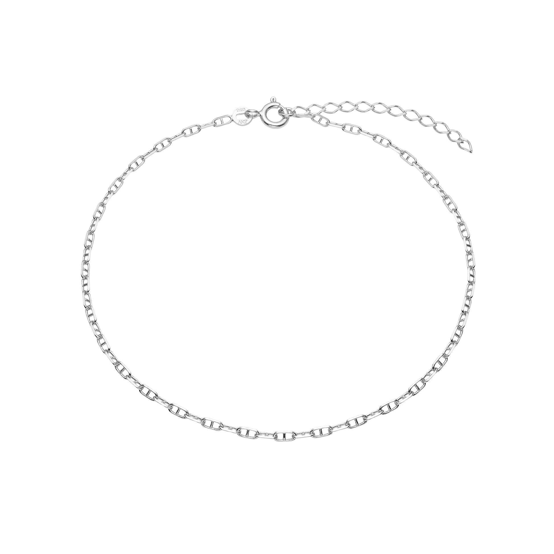 Ankelkæde Ancla, 23+4cm, sølv
