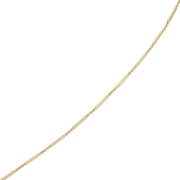 Ankelkæde i forgyldt sølv med kugler og pinde. - Urma.dk