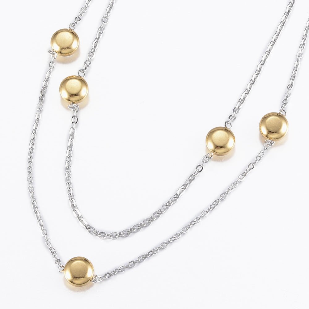 Ankelkæde i rustfrit stål m stene - Urma.dk