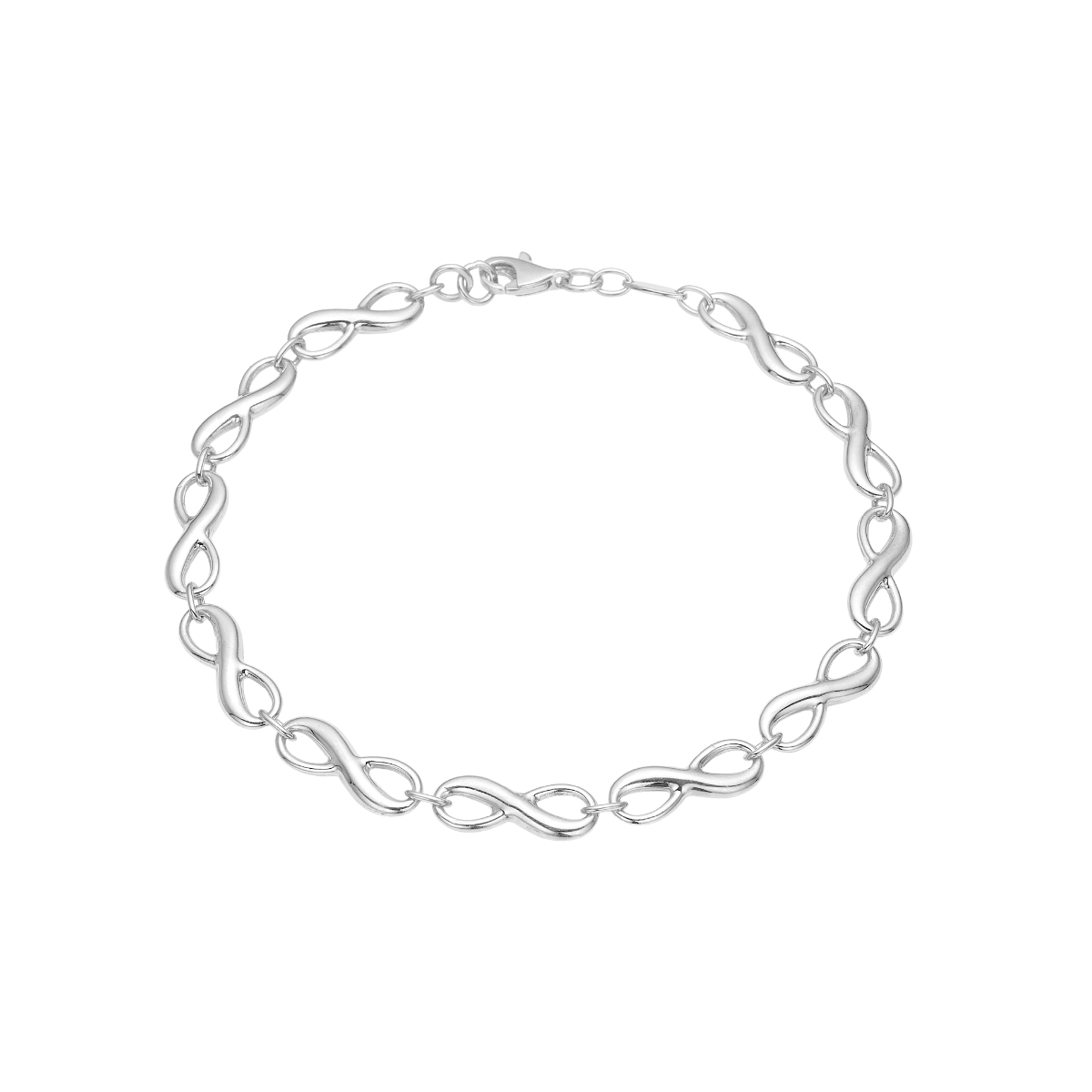 Armbånd Evighedstegn, 19 cm sølv