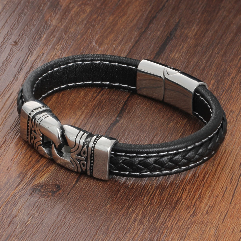 Herre læderarmbånd