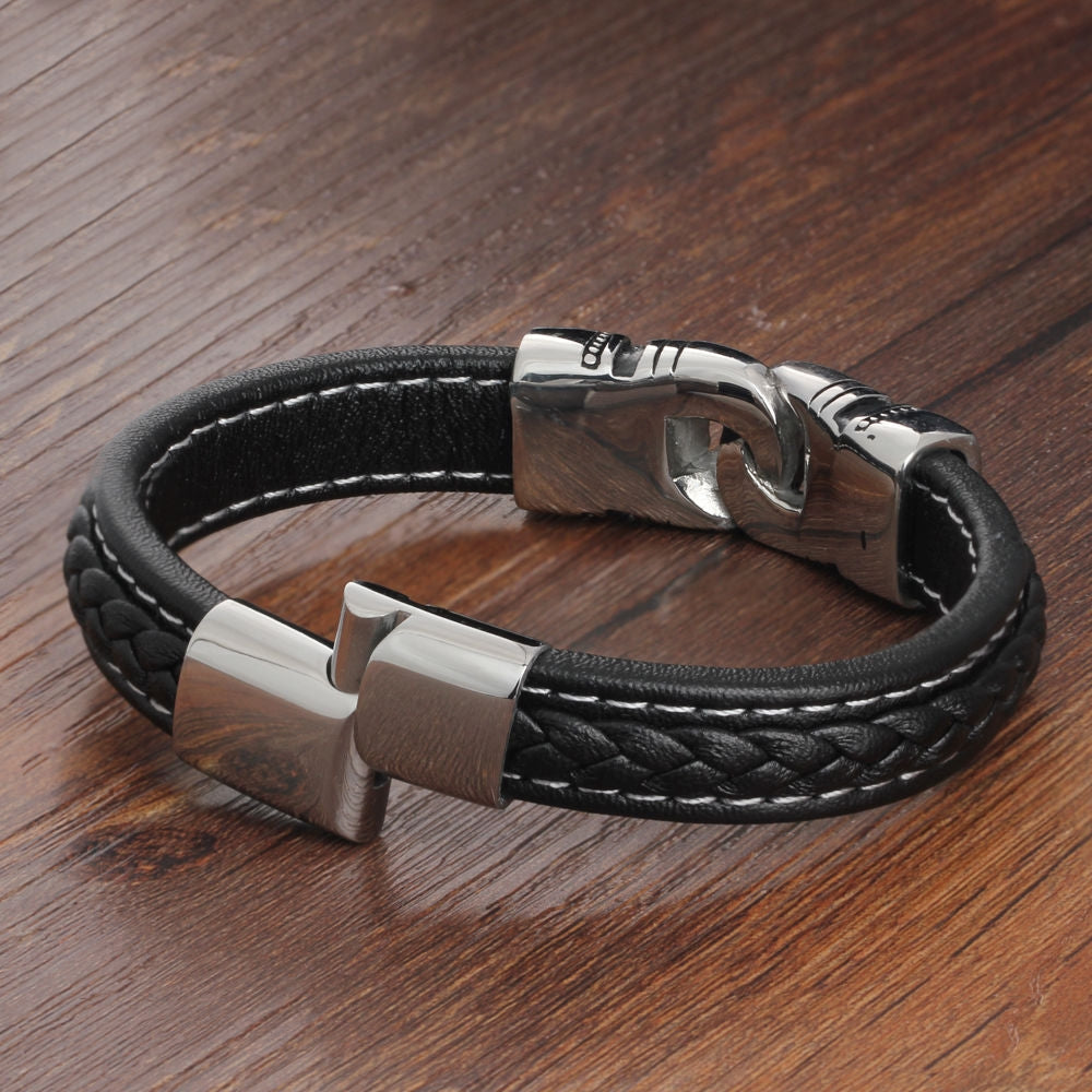 Herre læderarmbånd