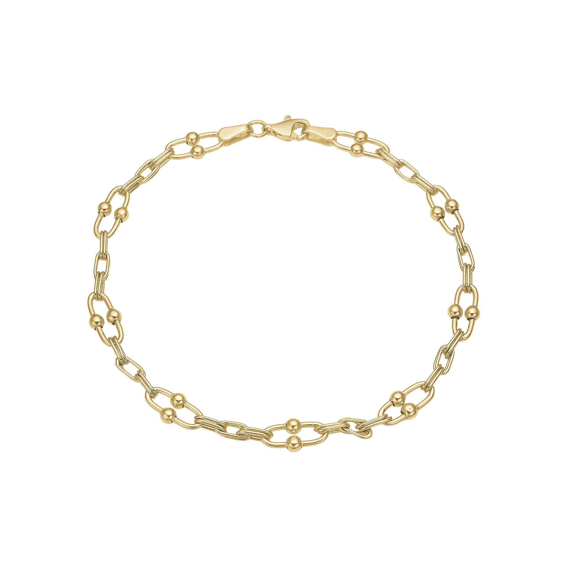 Armbånd 8kt, lænke, 19 cm