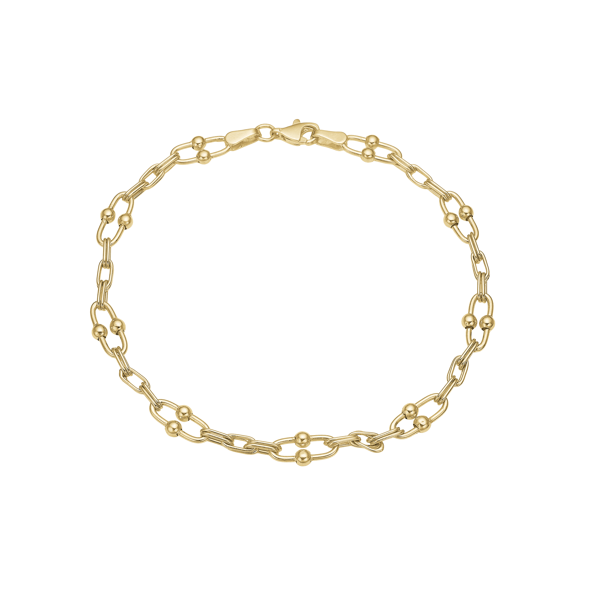 Armbånd 8kt, lænke, 19 cm