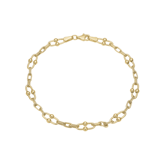 Armbånd 8kt, lænke, 19 cm