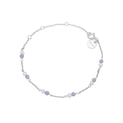 Armbånd, Amethyst/Blå Quartz, sølv