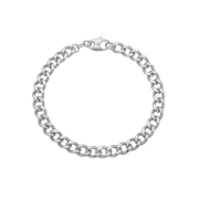 Armbånd, Big Links, 19cm sølv