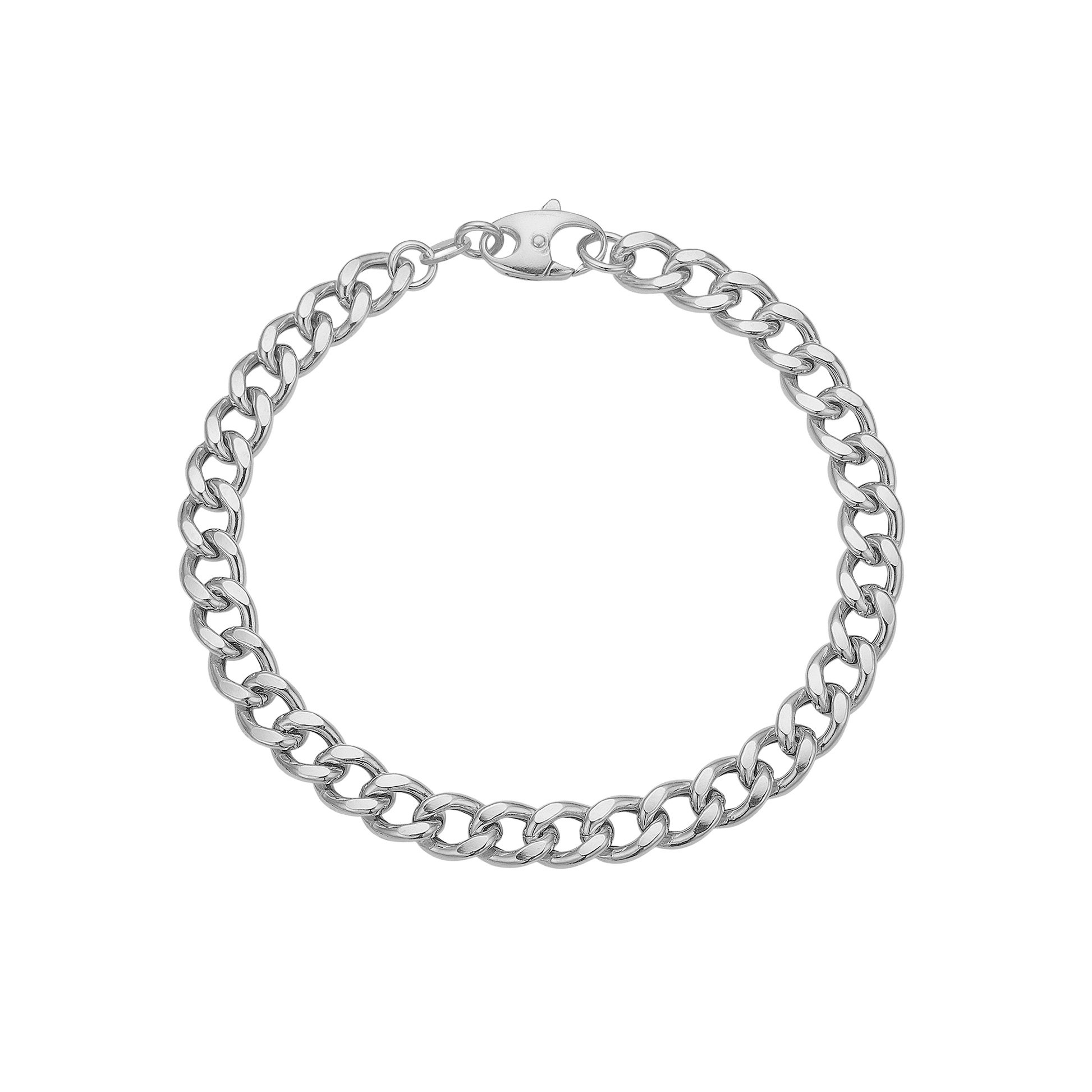 Armbånd, Big Links, 19cm sølv