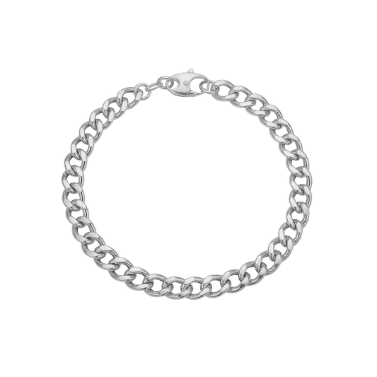 Armbånd, Big Links, 19cm sølv