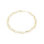 Armbånd Evighedstegn, 19 cm forg sølv