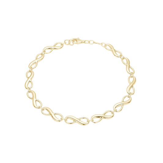 Armbånd Evighedstegn, 19 cm forg sølv