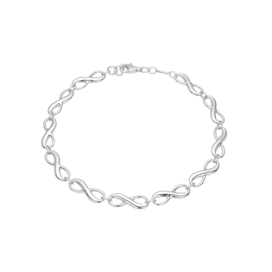 Armbånd Evighedstegn, 19 cm sølv