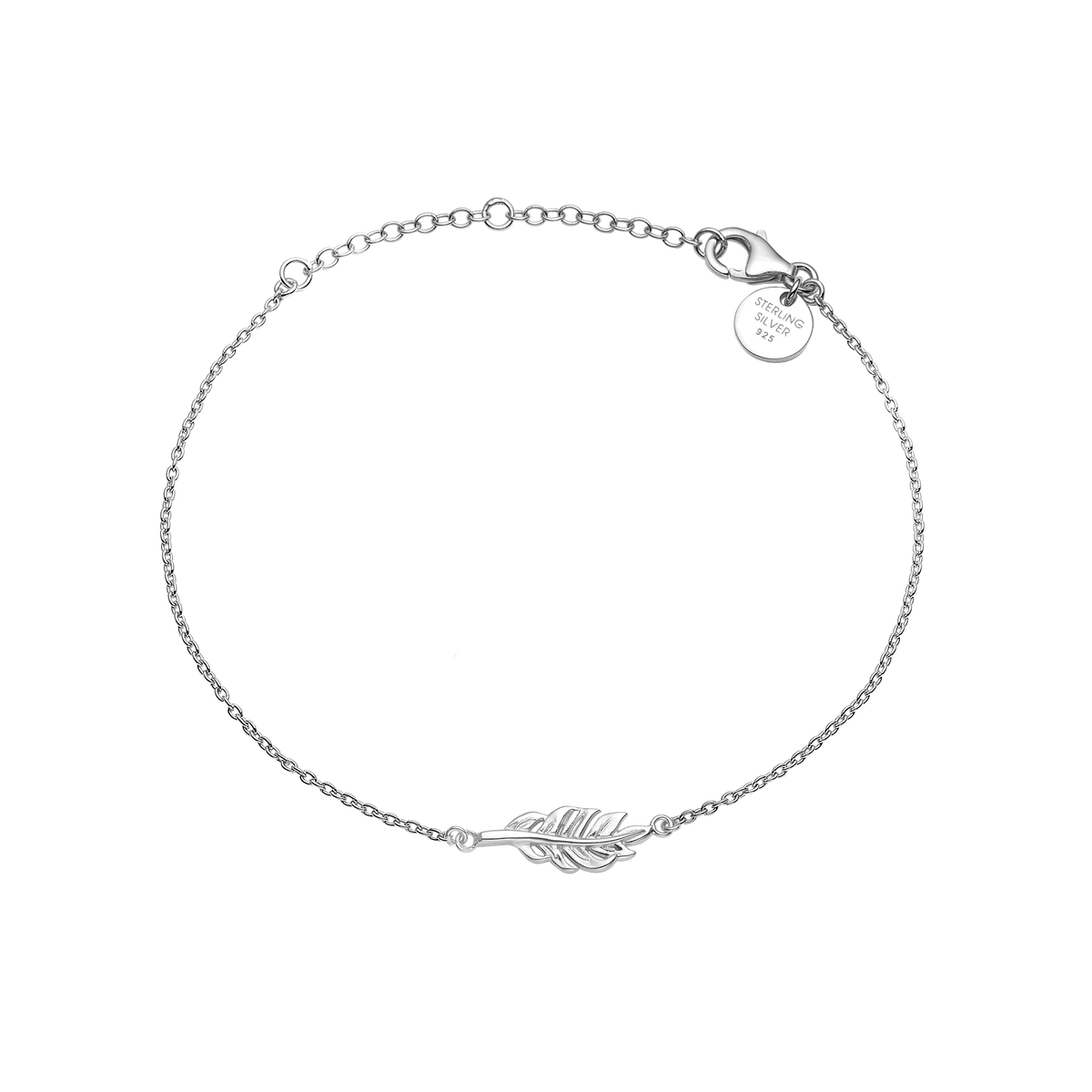 Armbånd, fjer, sølv