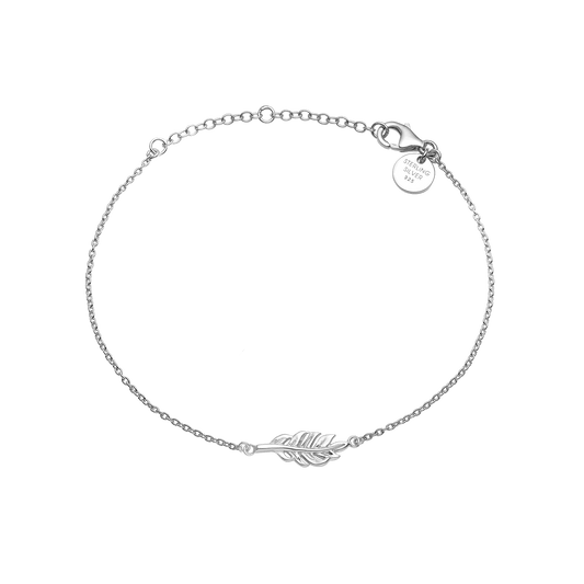 Armbånd, fjer, sølv