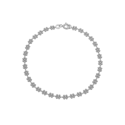Armbånd, Flowers, sølv