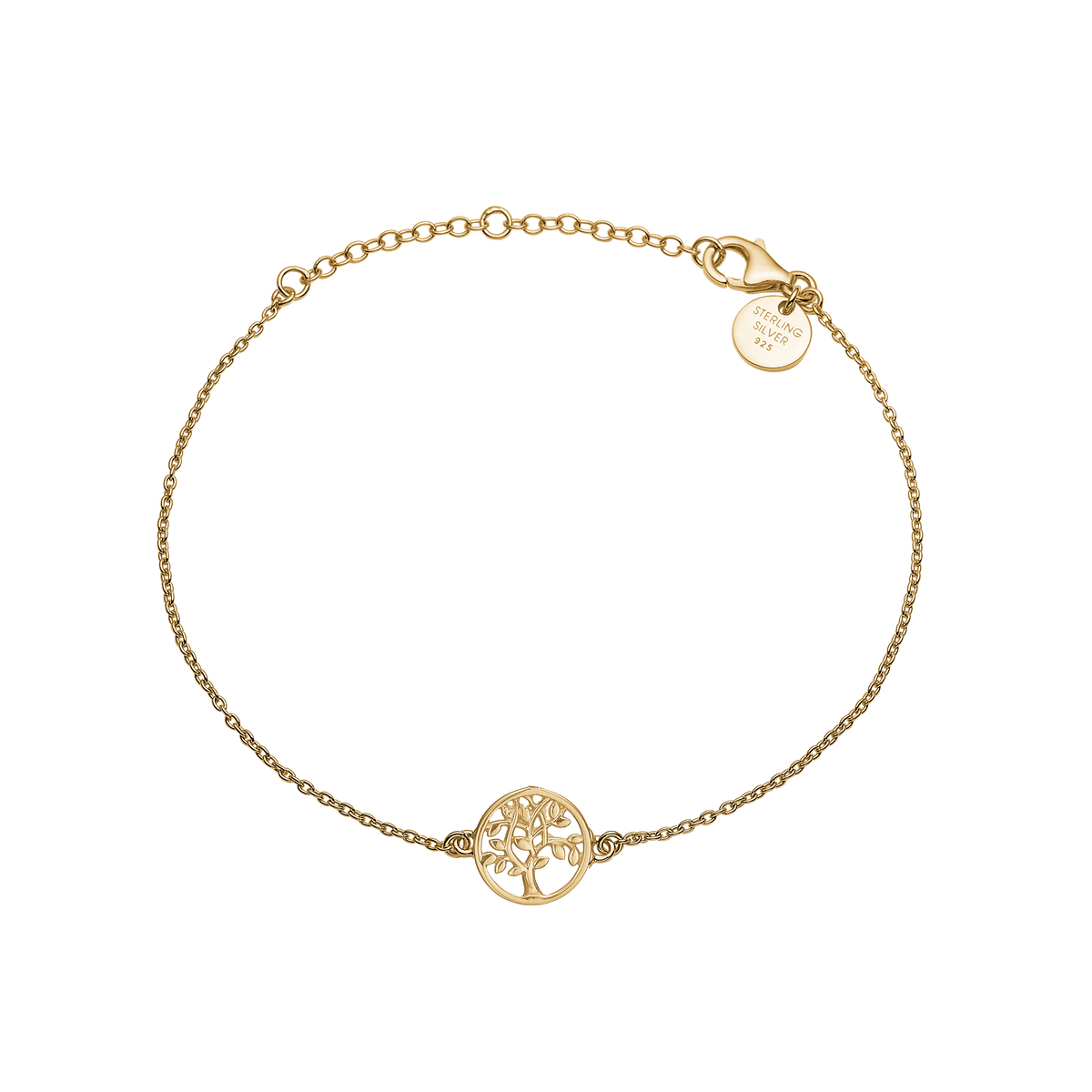 Armbånd forgyldt, livets træ