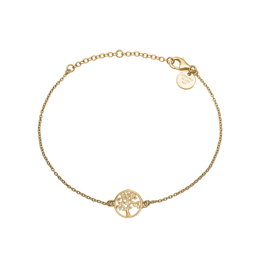 Armbånd forgyldt, livets træ